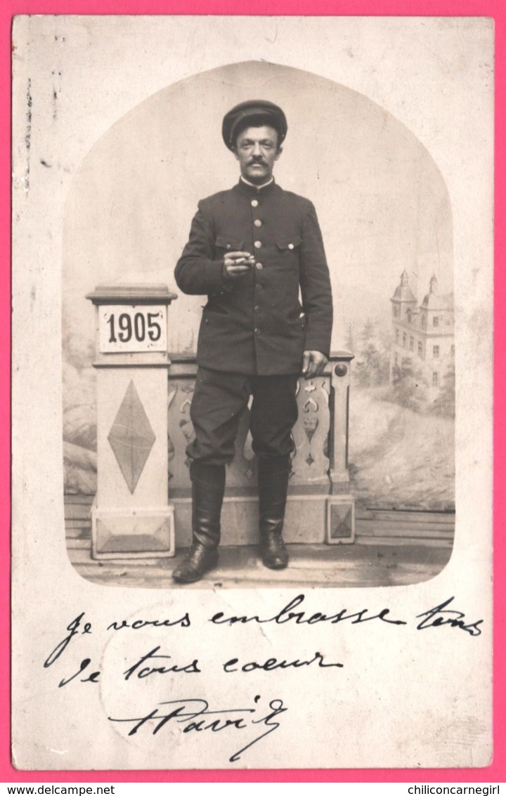 Cp Photo - Füssen - Füs - Fuessen - Portrait d'un Militaire - 1905