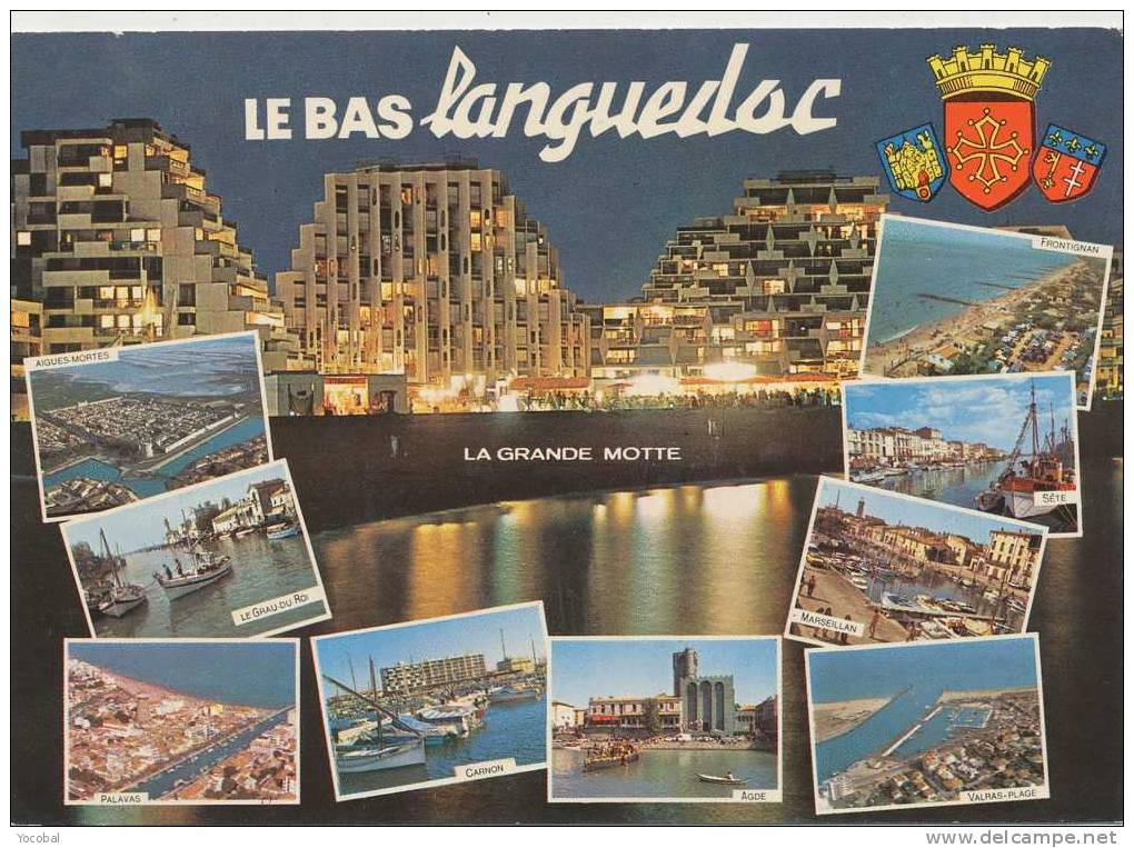 cp , RÉGIONS , Langudoc-Roussillon , Promenade en Bas Langudoc , Multi-Vues