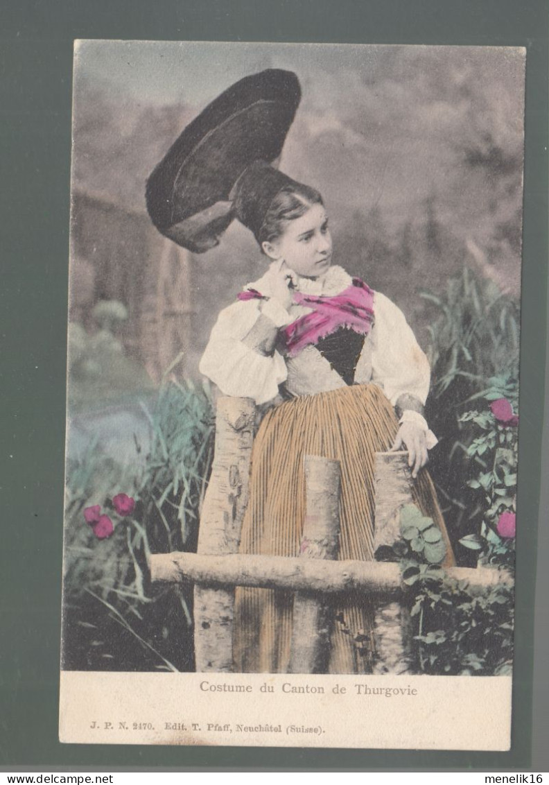 CP - Suisse - Costume du canton de Thurgovie