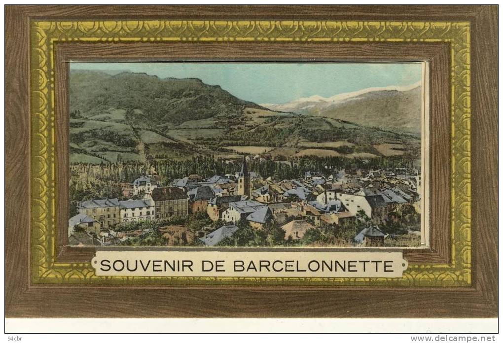 CPA (04)    BARCELONNETTE (carte a systeme depliant complet)