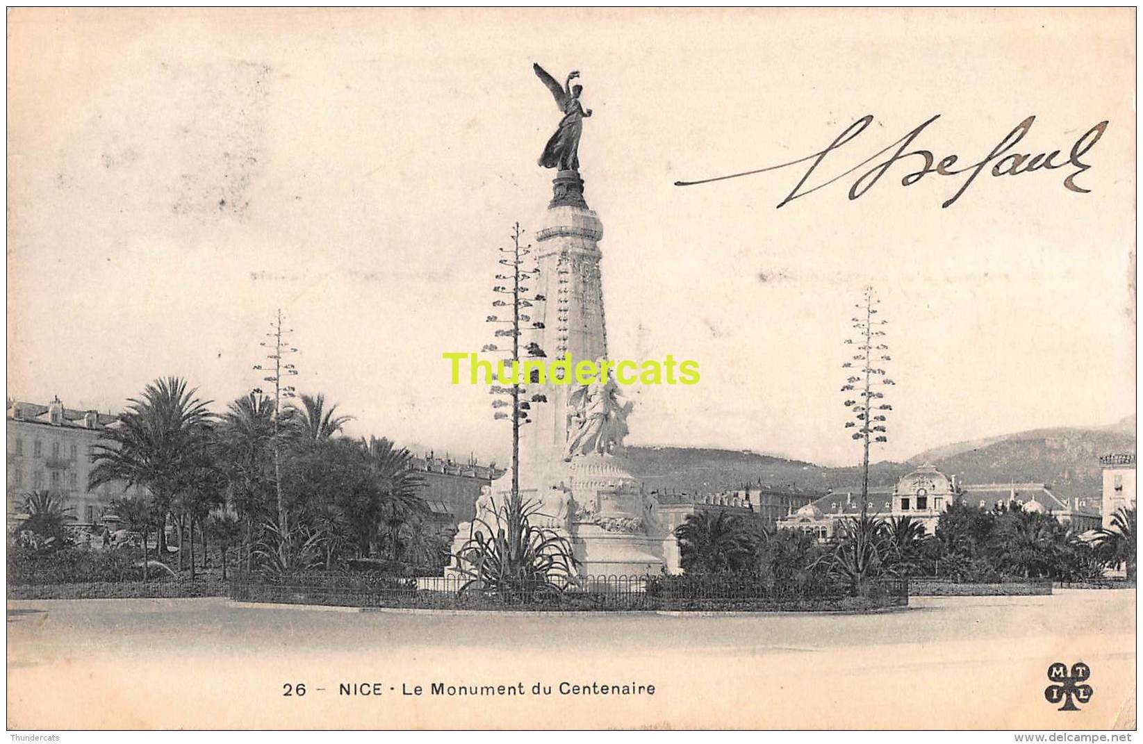 CPA 06  NICE LE MONUMENT DU CENTENAIRE