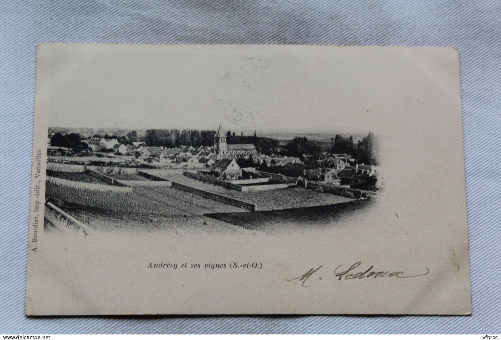 Cpa 1902, Andrésy et ses vignes, Yvelines 78