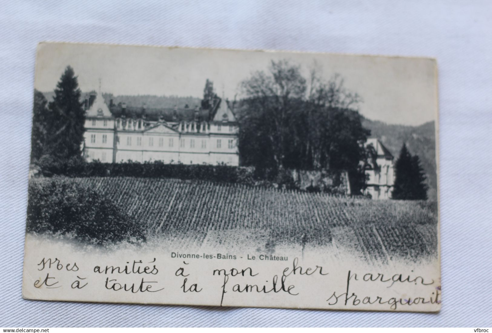 Cpa 1903, Divonne les Bains, le château, Ain 01