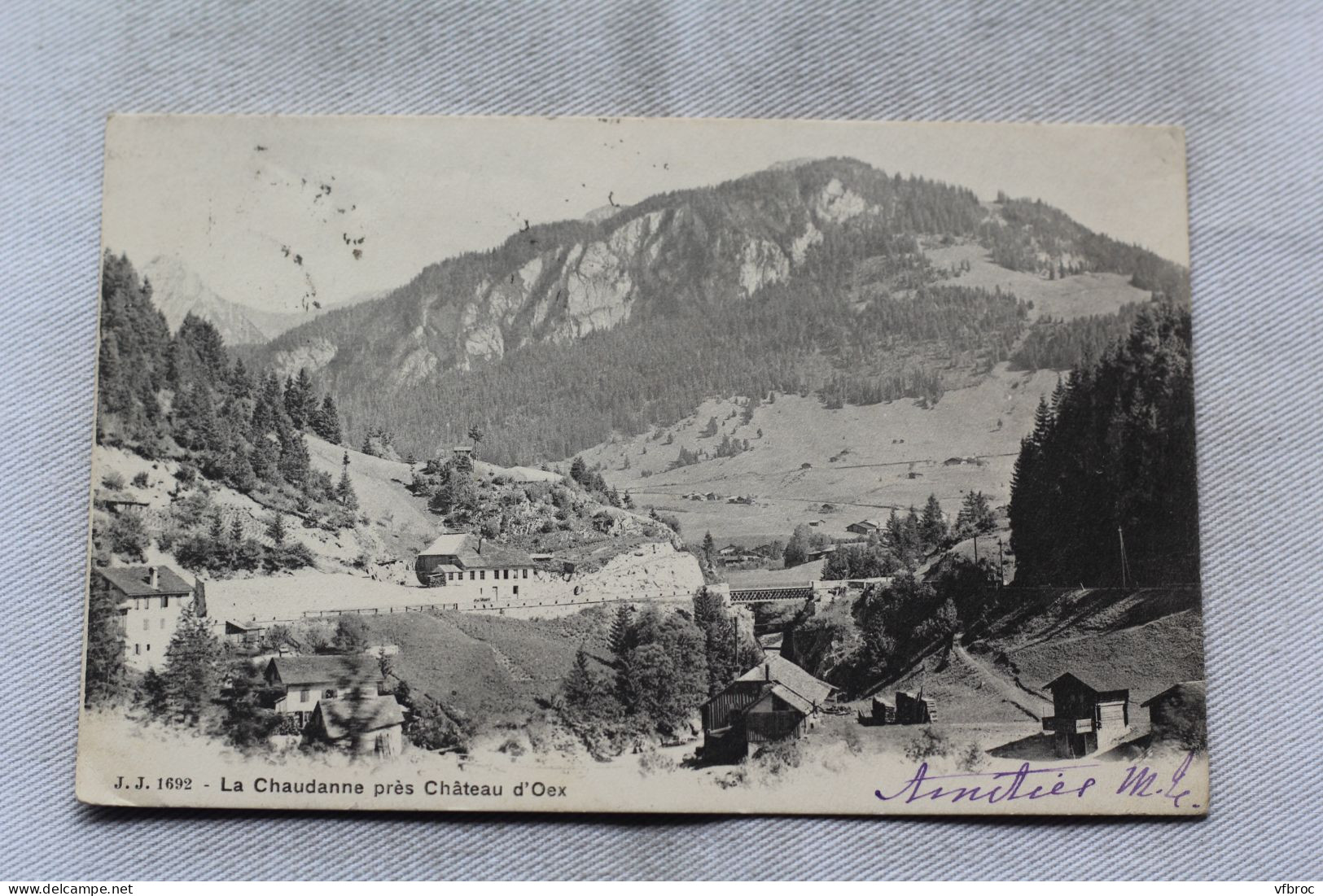 Cpa 1903, La Chaudanne près château d'Oex, Suisse