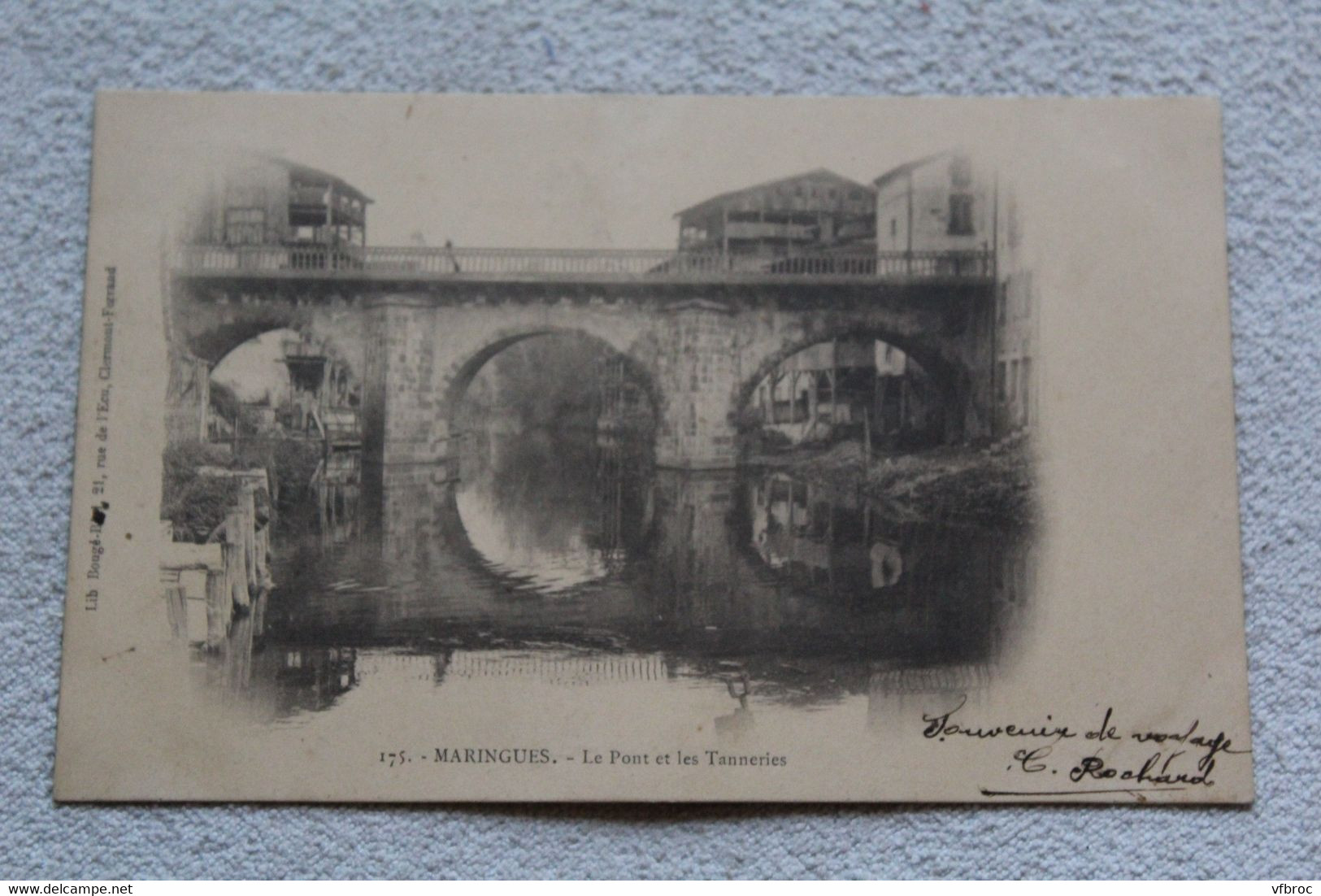 Cpa 1903, Maringues, le pont et les tanneries, Puy de Dôme 63