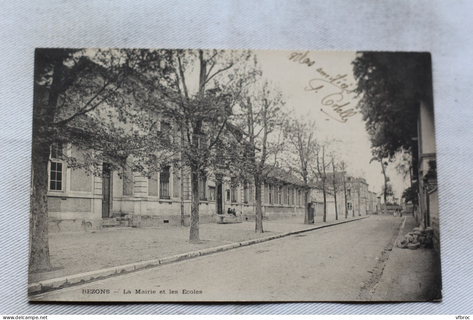 Cpa 1904, Bezons, la mairie et les écoles, Val d'Oise 95