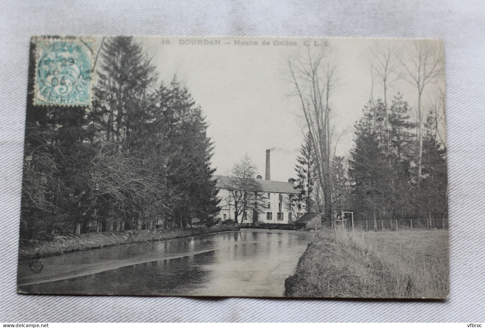 Cpa 1904, Dourdan, moulin de Grillon, Essonne 91