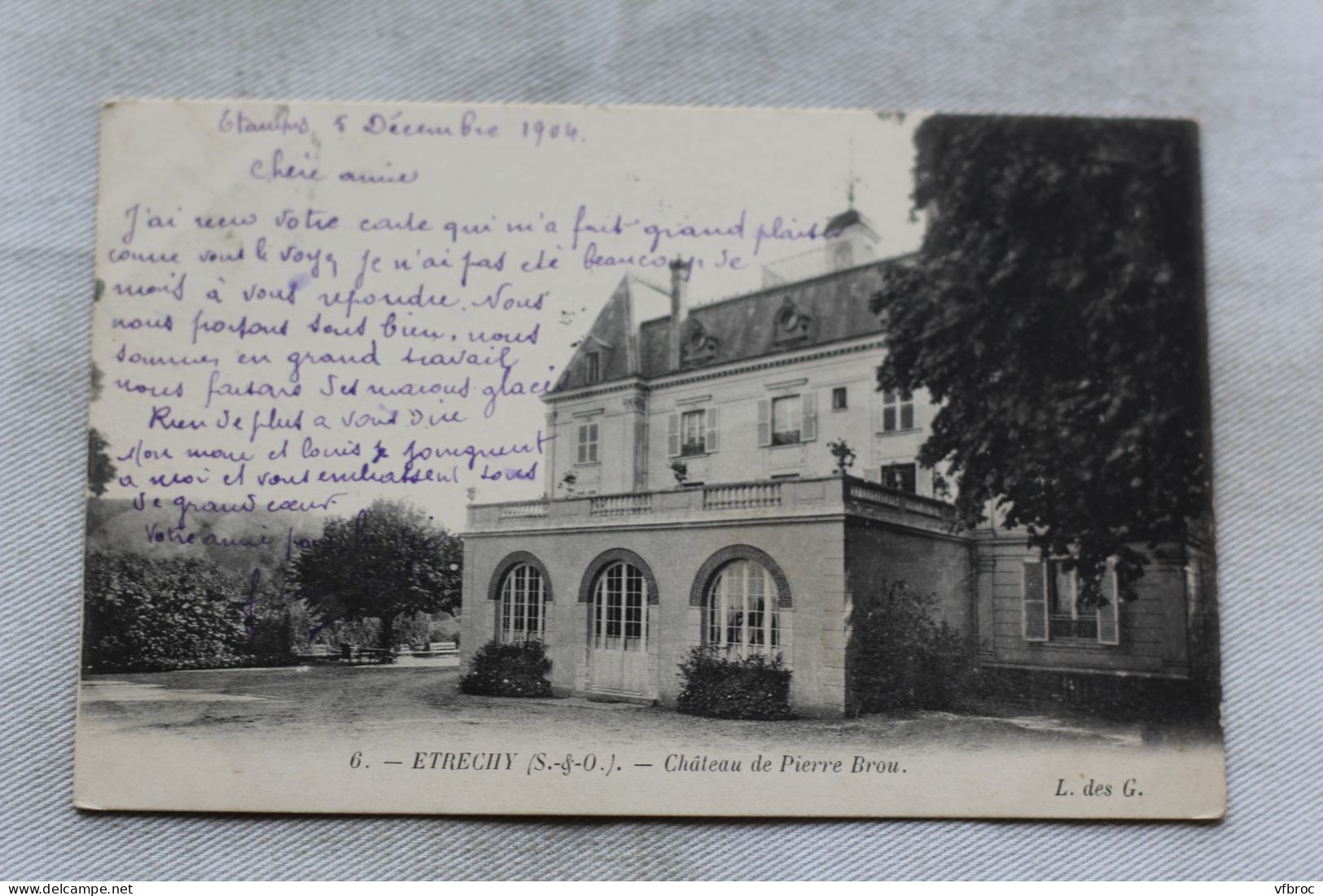 Cpa 1904, Etrechy, château de Pierre Brou, Essonne 91