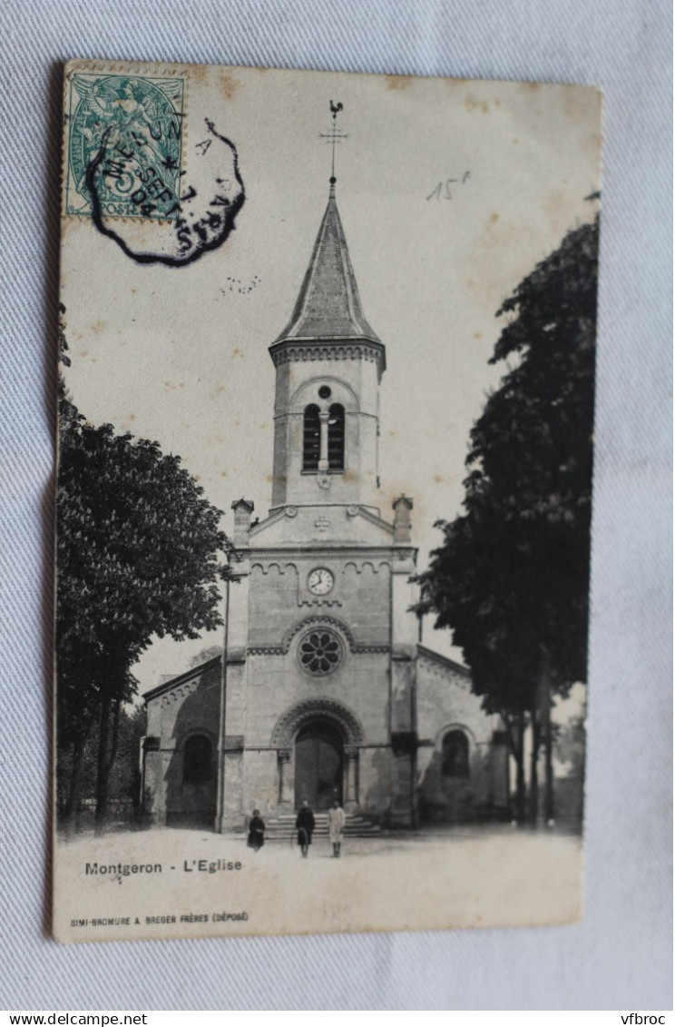 Cpa 1904, Montgeron, l'église, Essonne 91