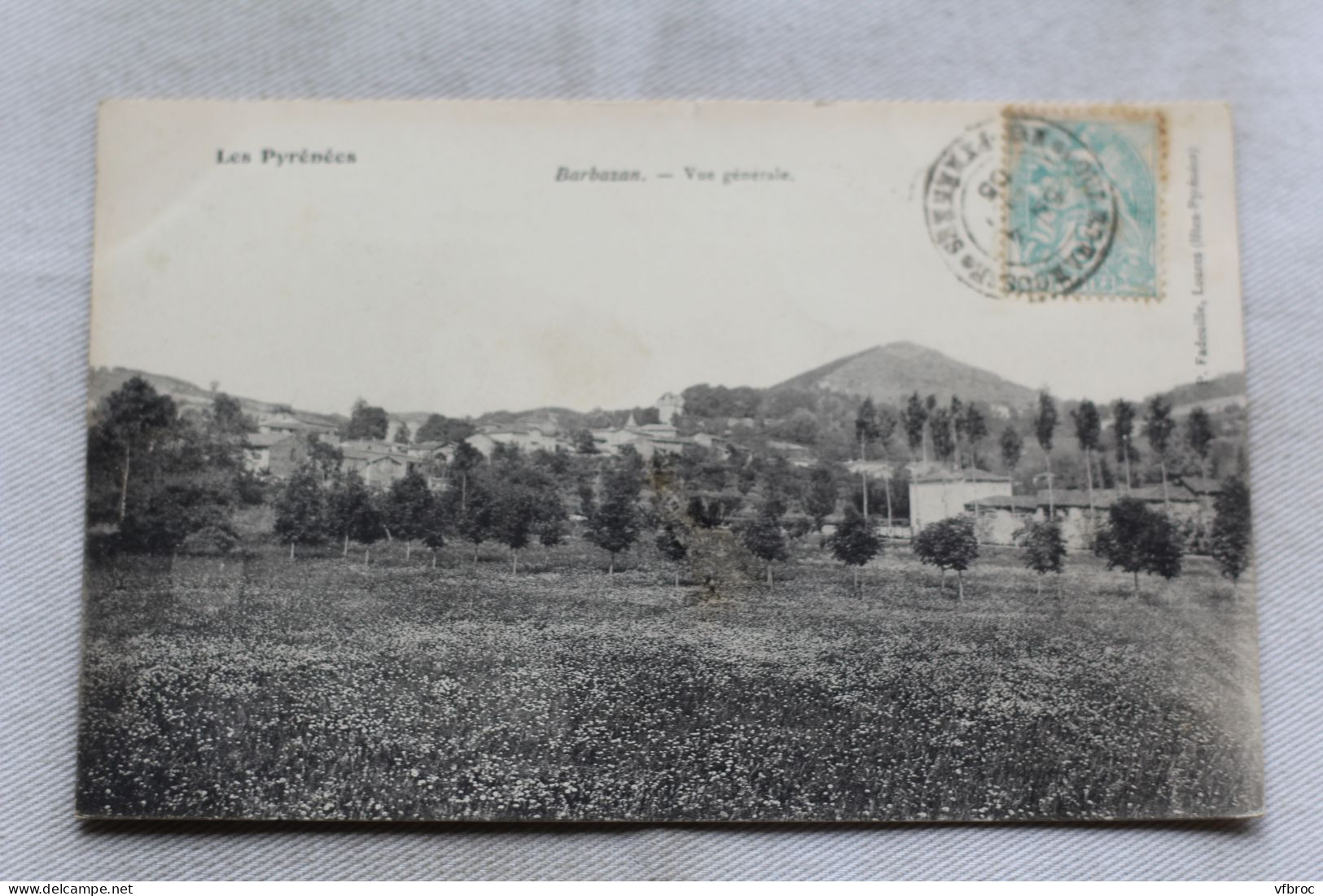 Cpa 1905, Barbazan, vue générale, Haute Garonne 31