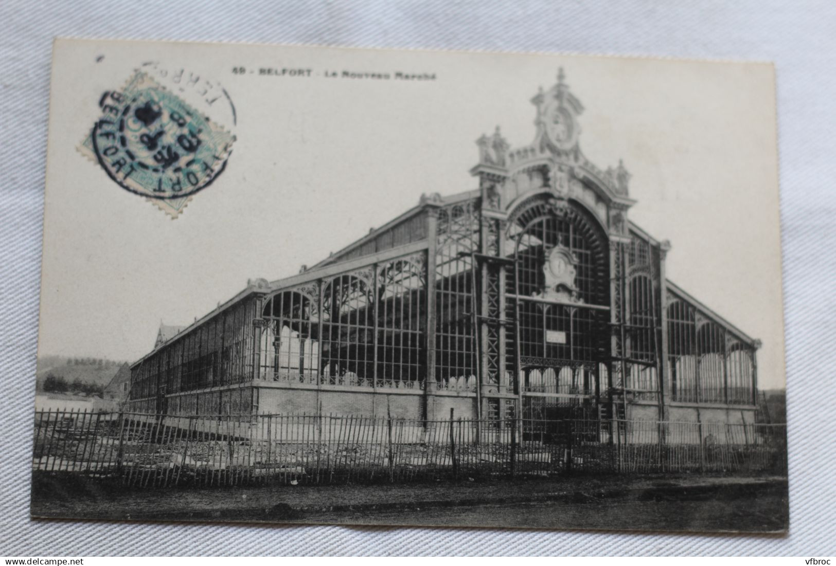 Cpa 1905, Belfort, le nouveau marché, Territoire de Belfort 90