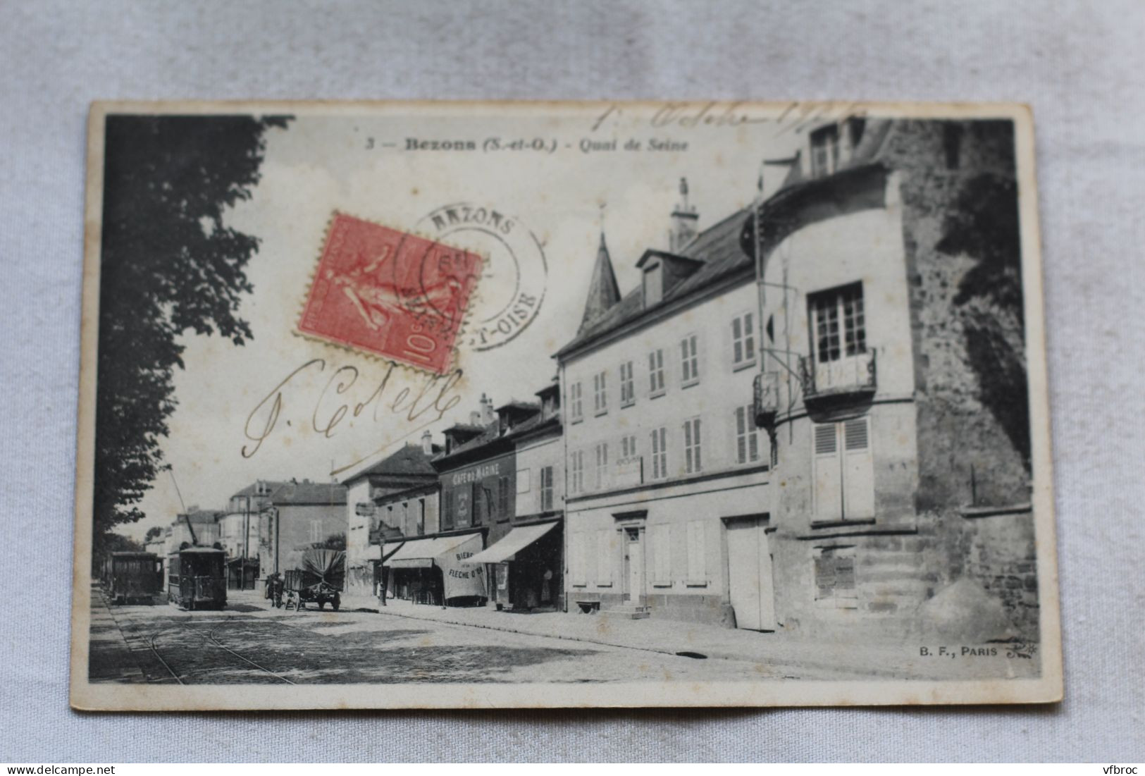 Cpa 1905, Bezons, quai de Seine, Val d'Oise 95