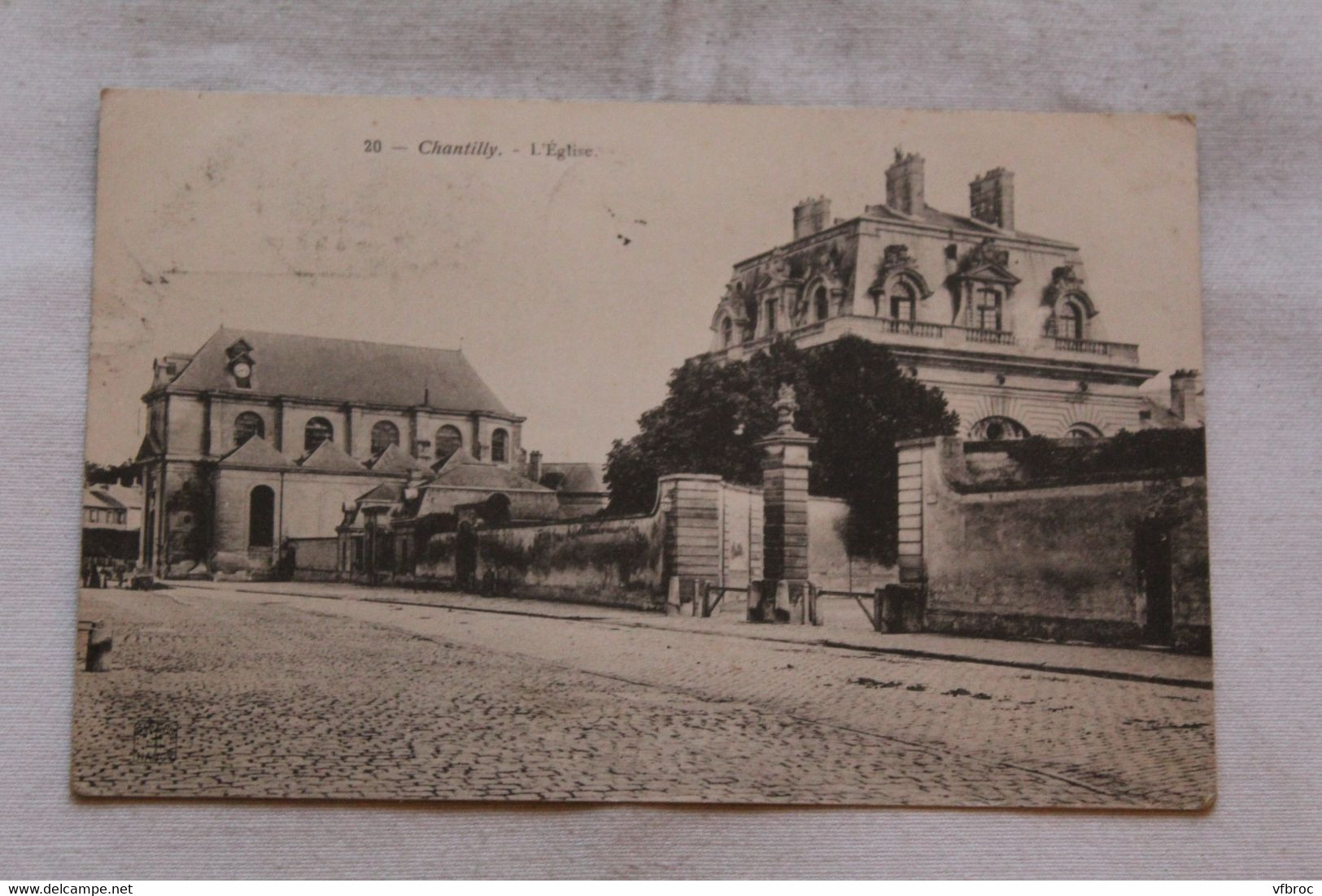 Cpa 1905, Chantilly, l'église, Oise 60