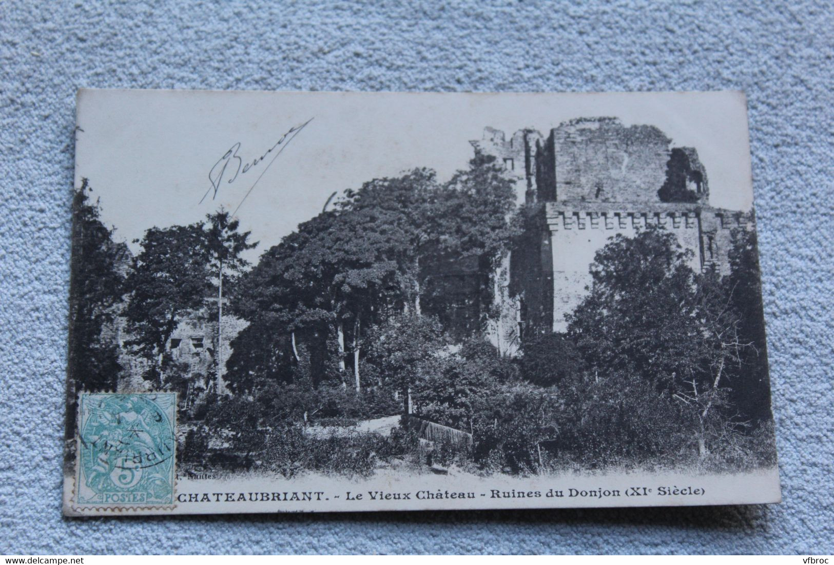 Cpa 1905, Chateaubriant, le vieux château, ruines du donjon, Loire atlantique 44