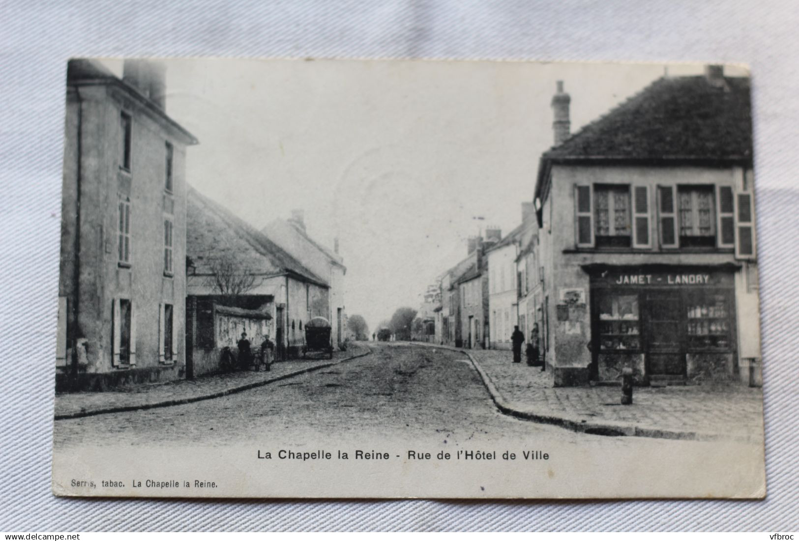 Cpa 1905, La Chapelle la Reine, rue de l'hôtel de ville, Seine et Marne 77