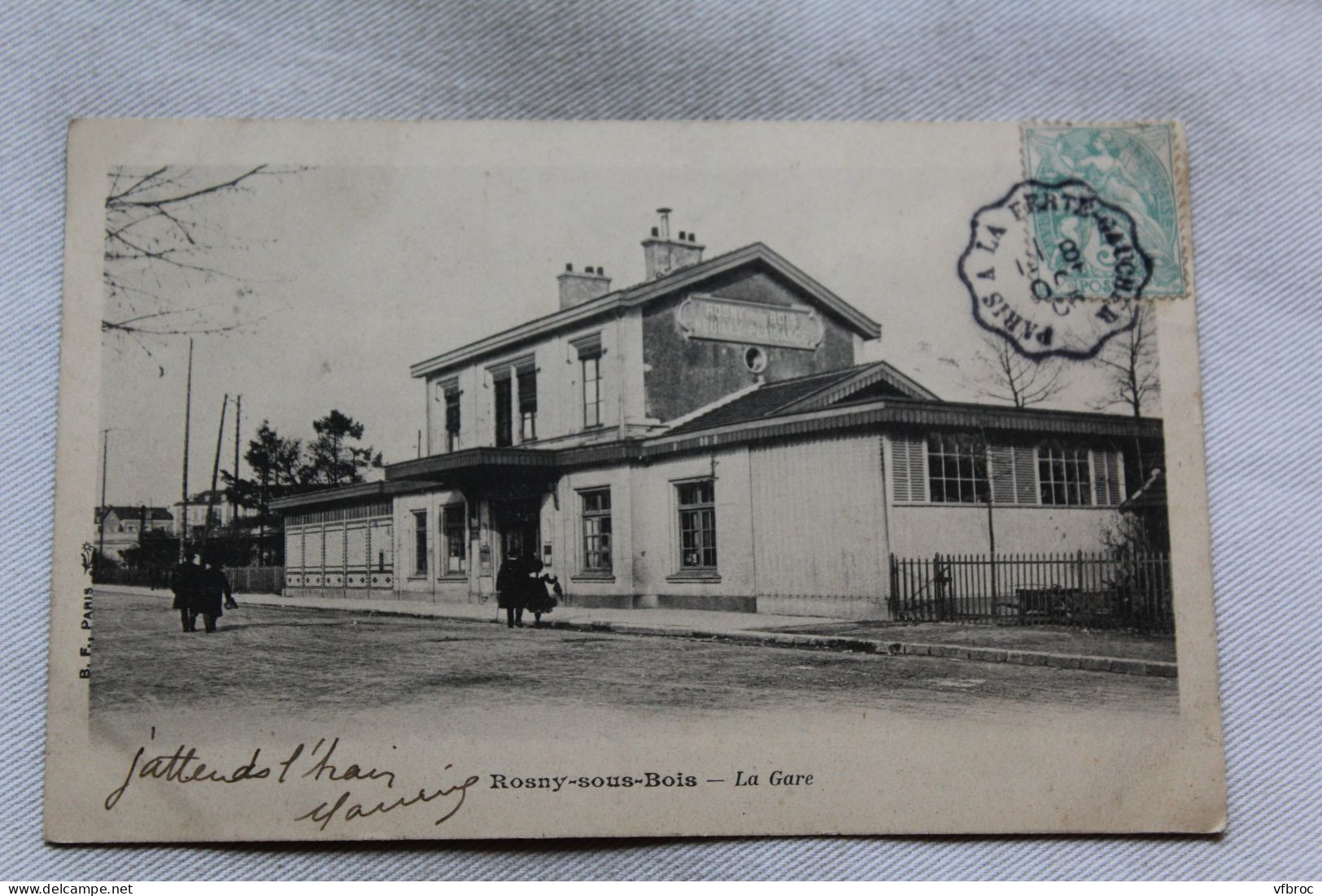 Cpa 1905, Rosny sous Bois, la gare, Seine saint Denis 93