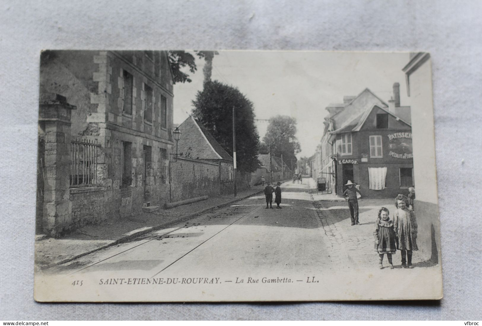Cpa 1905, Saint Etienne du Rouvray, la rue Gambetta, Seine Maritime 76