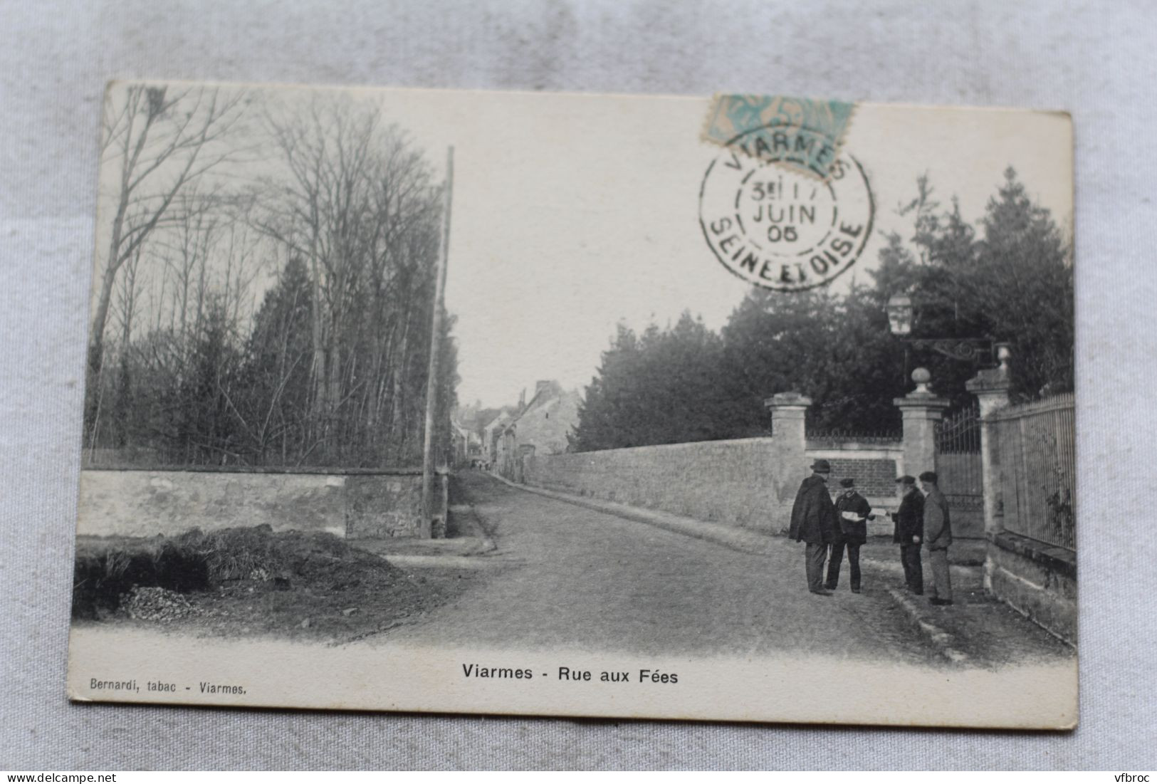 Cpa 1905, Viarmes, rue aux Fées, Val d'Oise 95