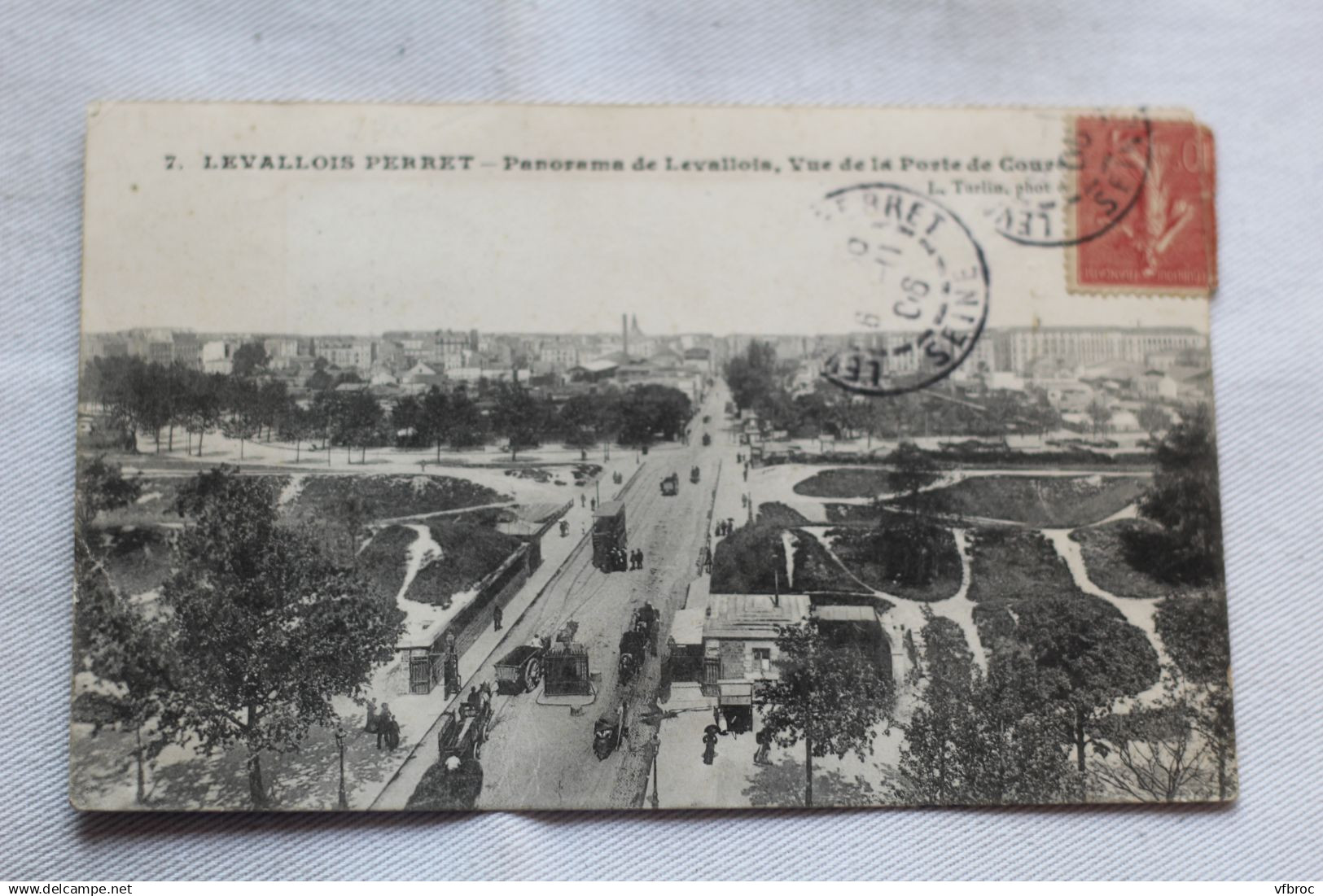 Cpa 1906, Levallois Perret, panorama de Levallois, vue de la porte de Courcelles, Hauts de Seine 92