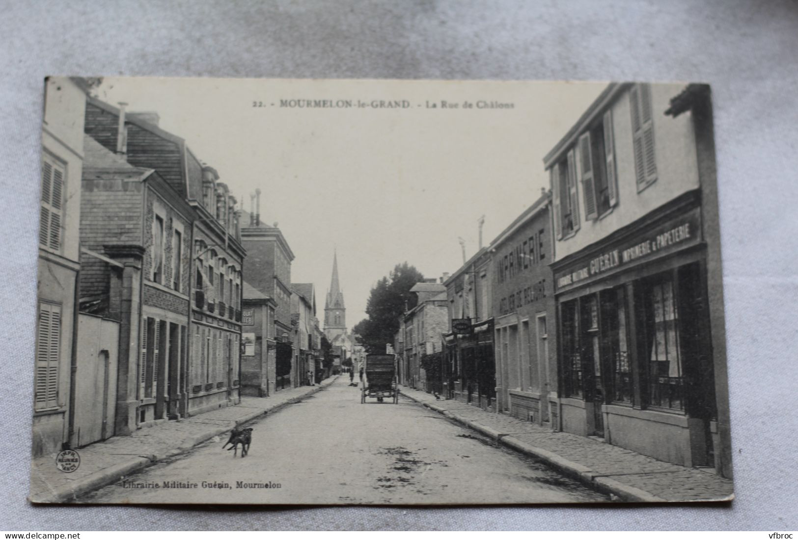 Cpa 1906, Mourmelon le Grand, la rue de Chalons, Marne 51
