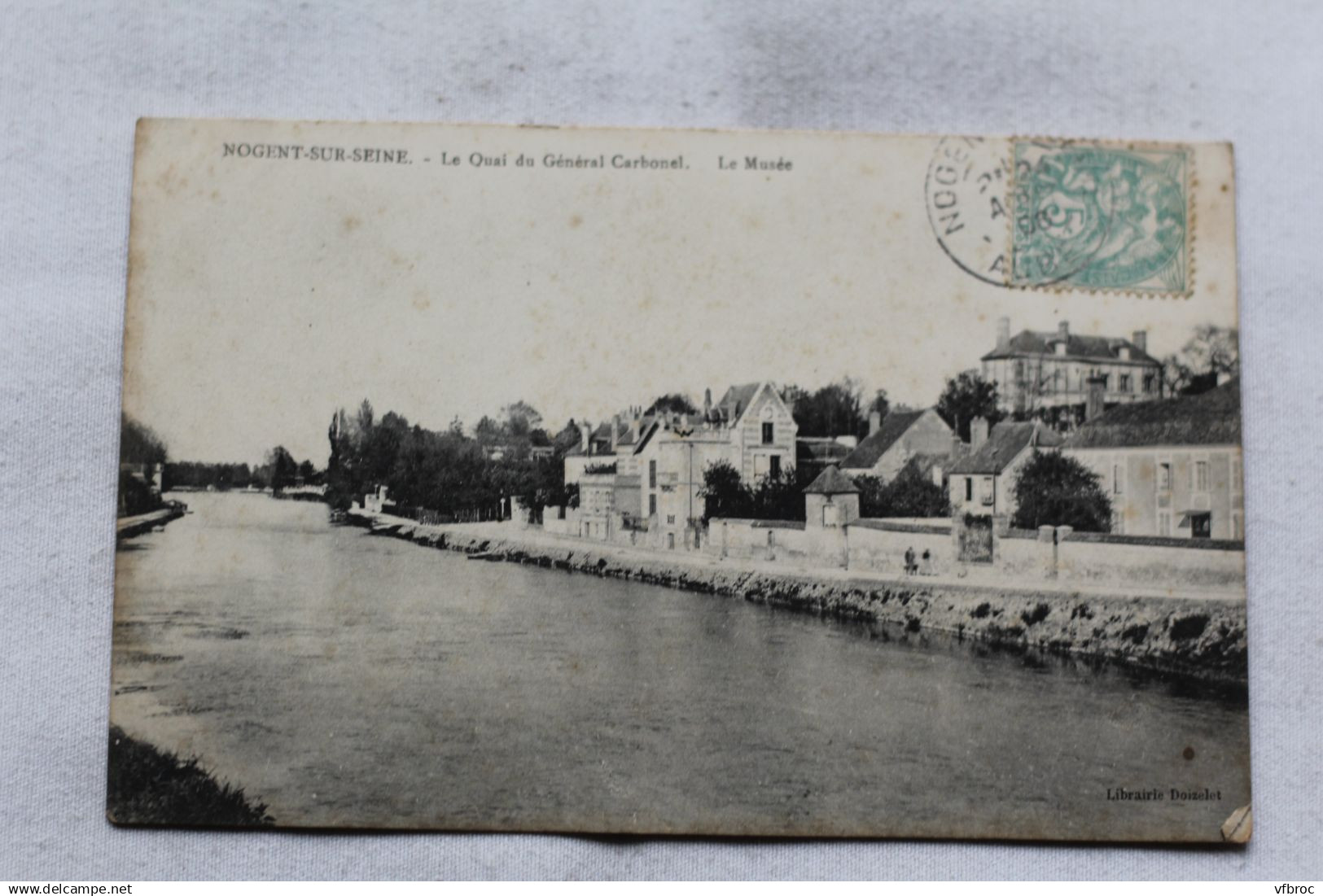 Cpa 1906, Nogent sur Seine, le quai du général Carbonel, le musée, Aube 10