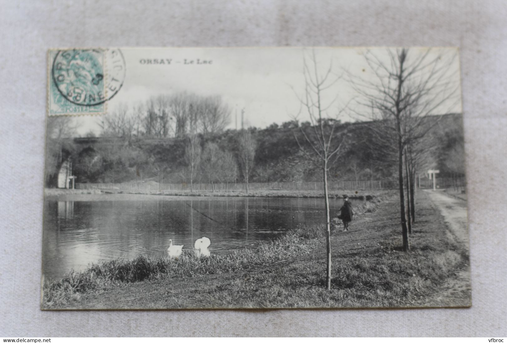 Cpa 1906, Orsay, le lac, Essonne 91