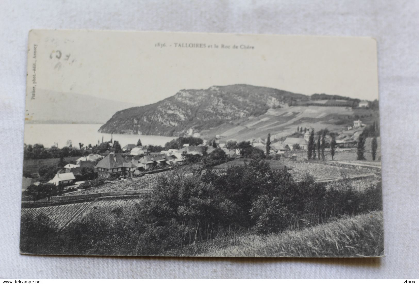 Cpa 1906, Talloires et le roc de Chère, Haute Savoie 74