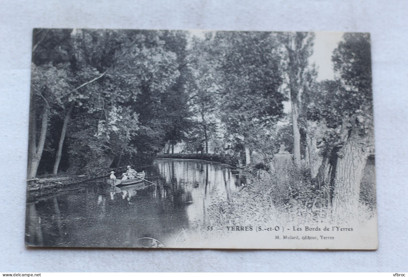 Cpa 1906, Yerres, les bords de l'Yerres, Essonne 91