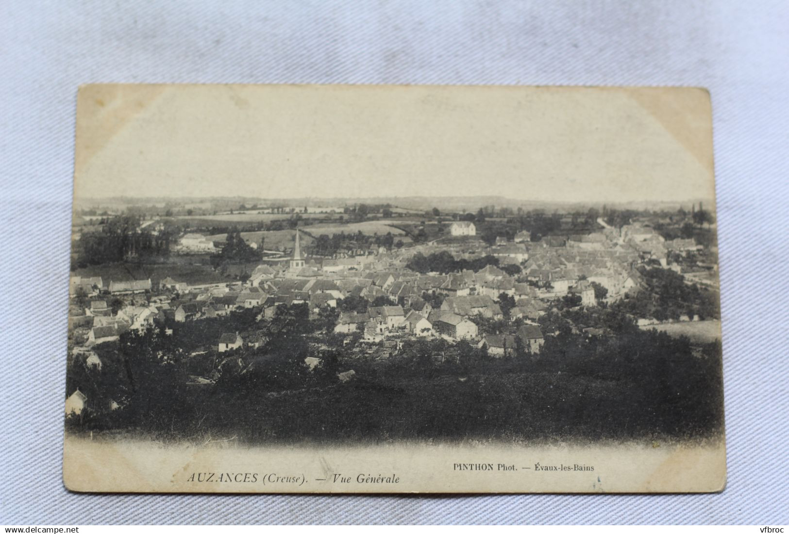 Cpa 1907, Auzances, vue générale, Creuse 23
