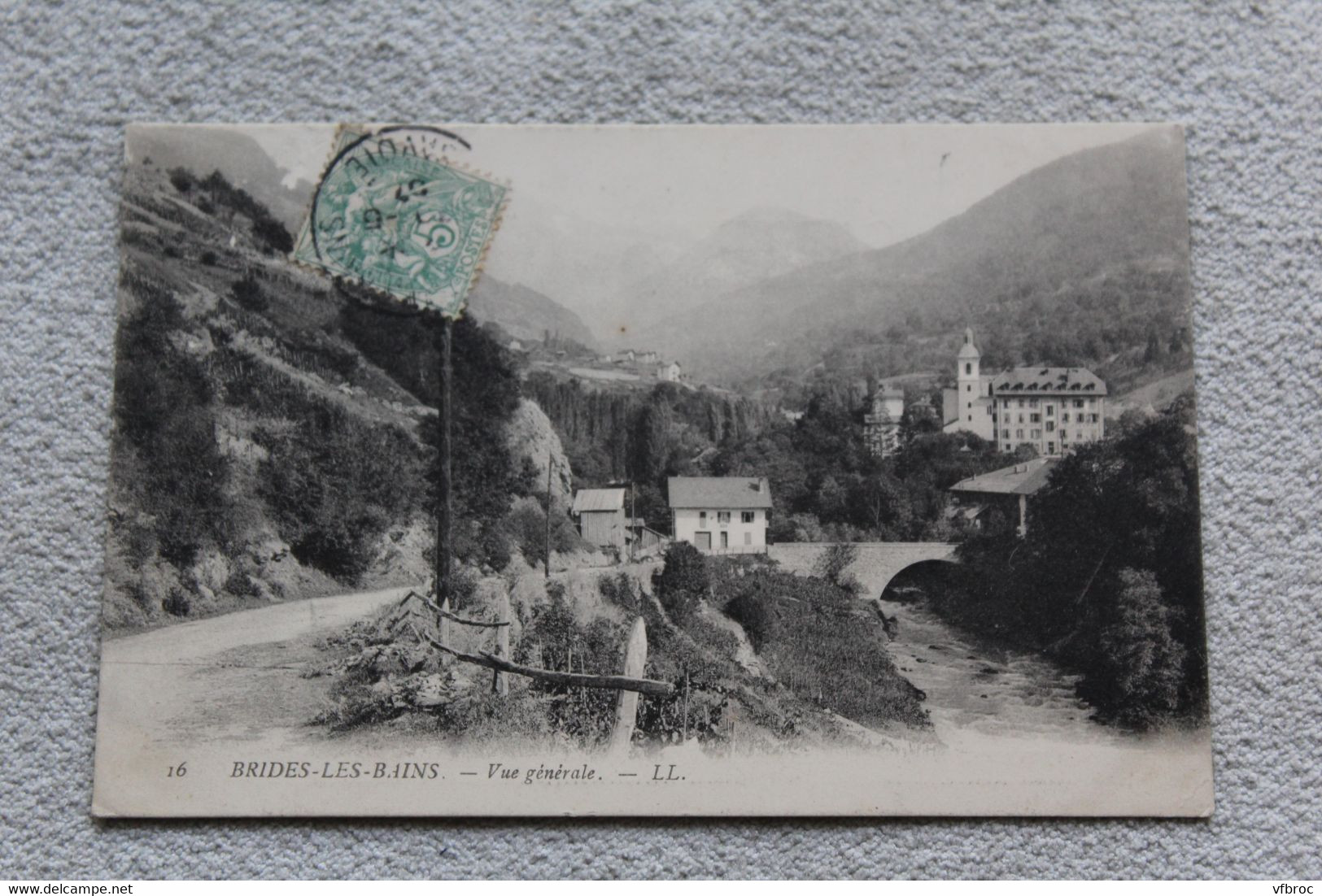 Cpa 1907, Brides les bains, vue générale, Savoie 73