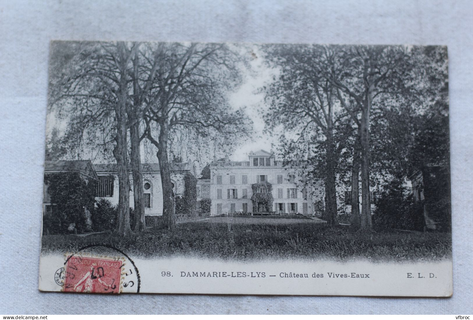Cpa 1907, Dammarie les Lys, château des Vives Eaux, Seine et Marne 77
