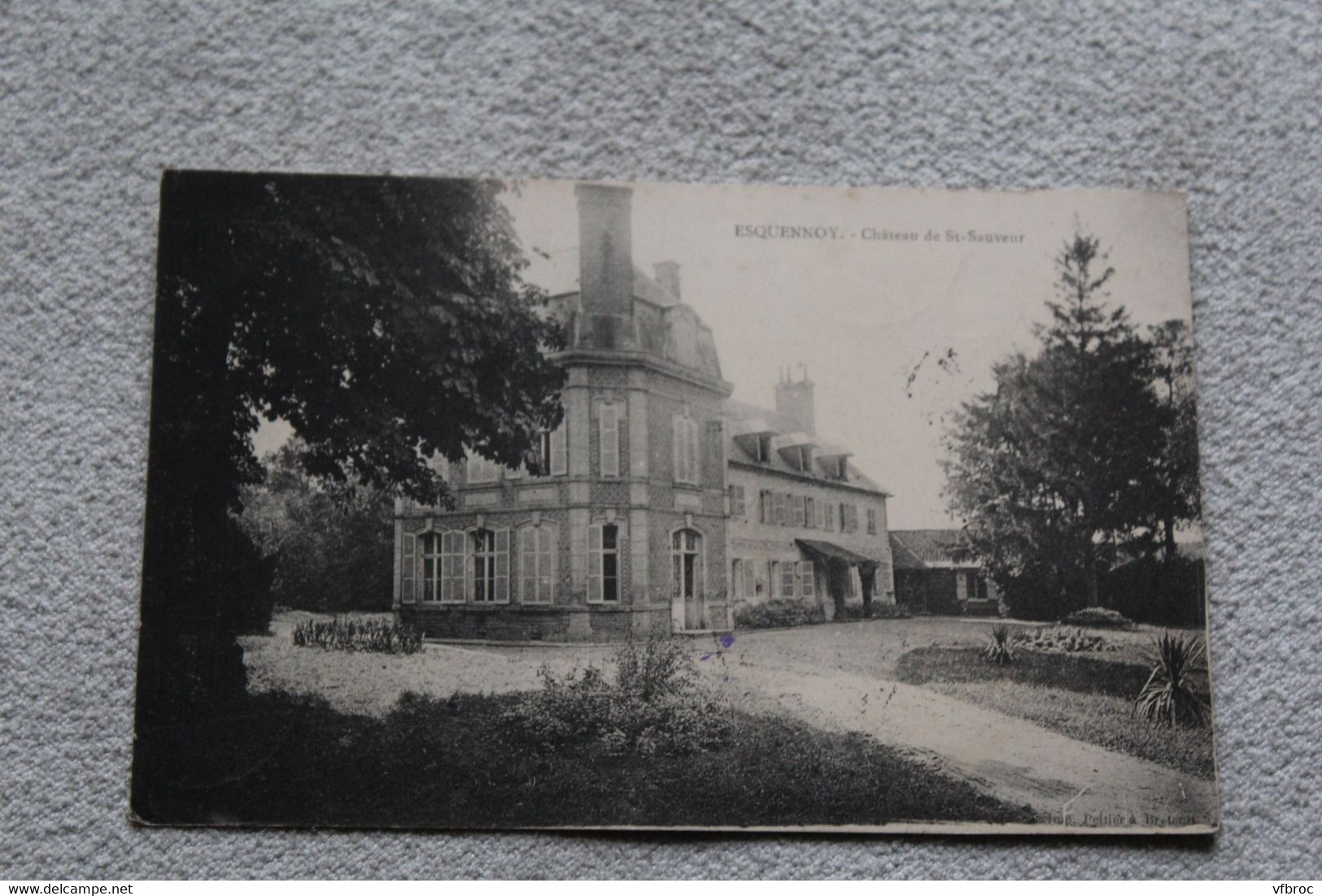 Cpa 1907, Esquennoy, château de saint Sauveur, Oise 60