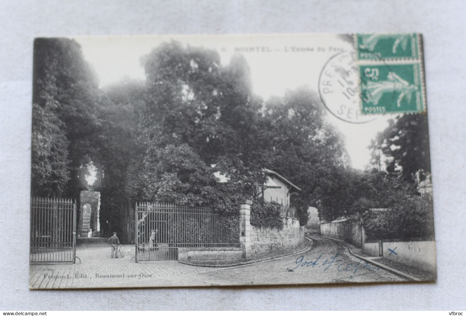 Cpa 1907, Nointel, l'entrée du parc, Oise 60