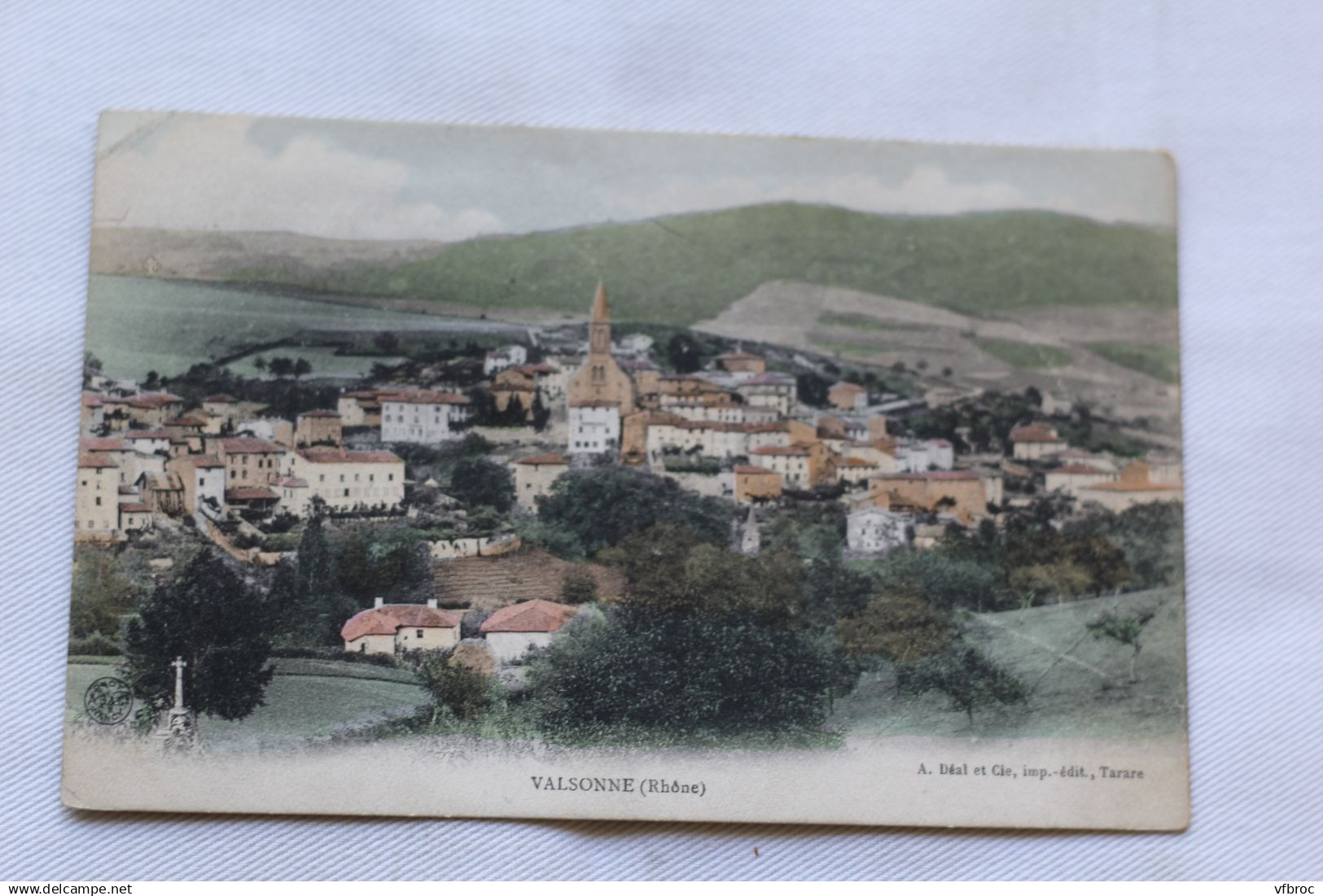 Cpa 1907, Valsonne, Rhône 69
