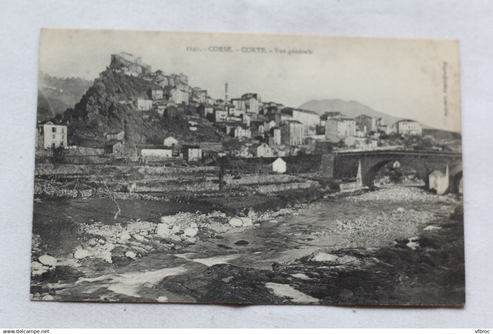 Cpa 1908, Corte, vue générale, Corse 20