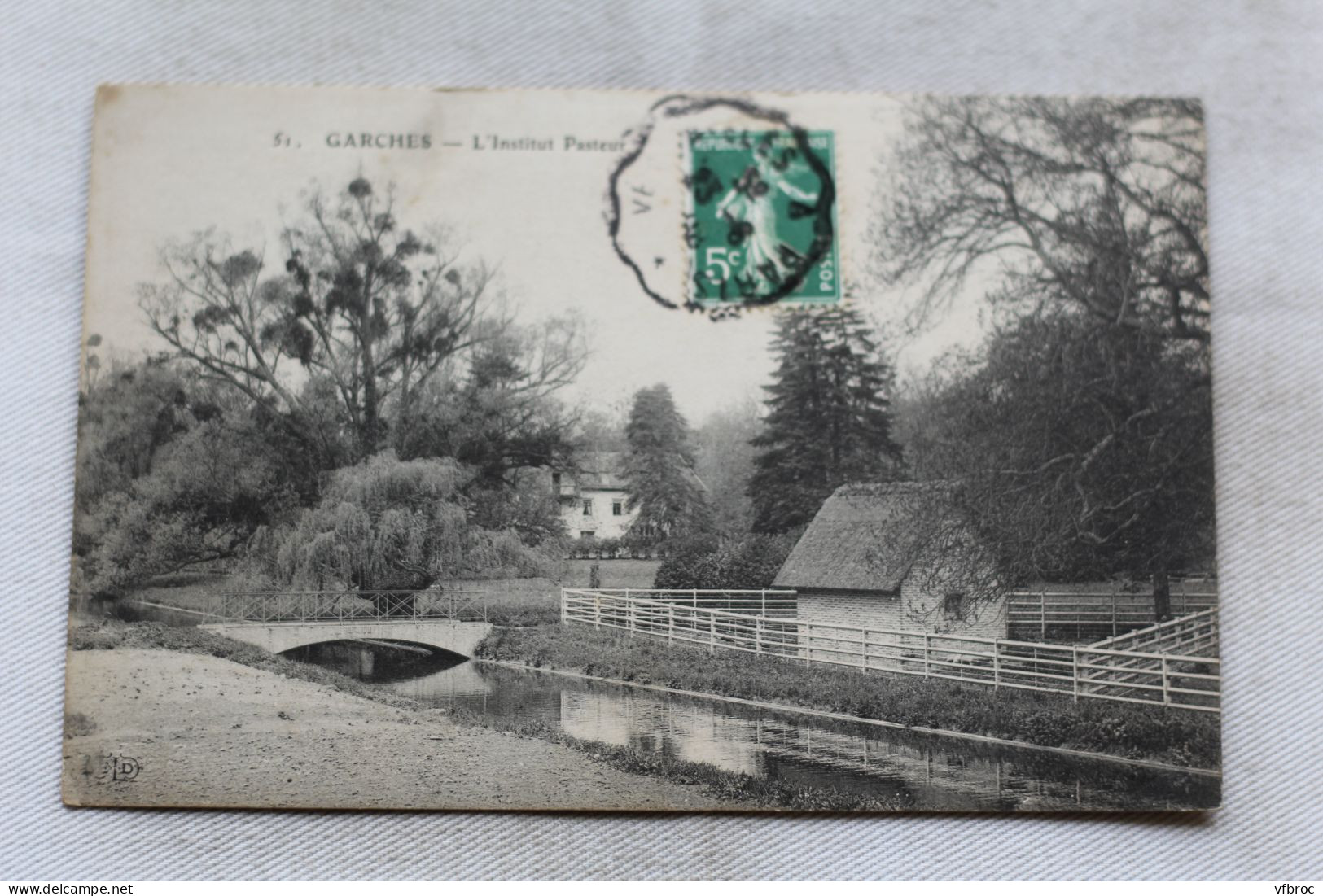 Cpa 1908, Garches, l'institut Pasteur, Hauts de Seine 92