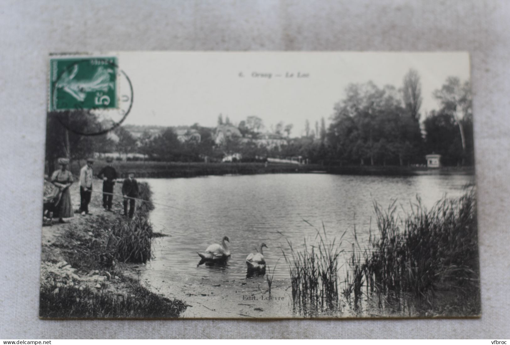 Cpa 1908, Orsay, le lac, Essonne 91