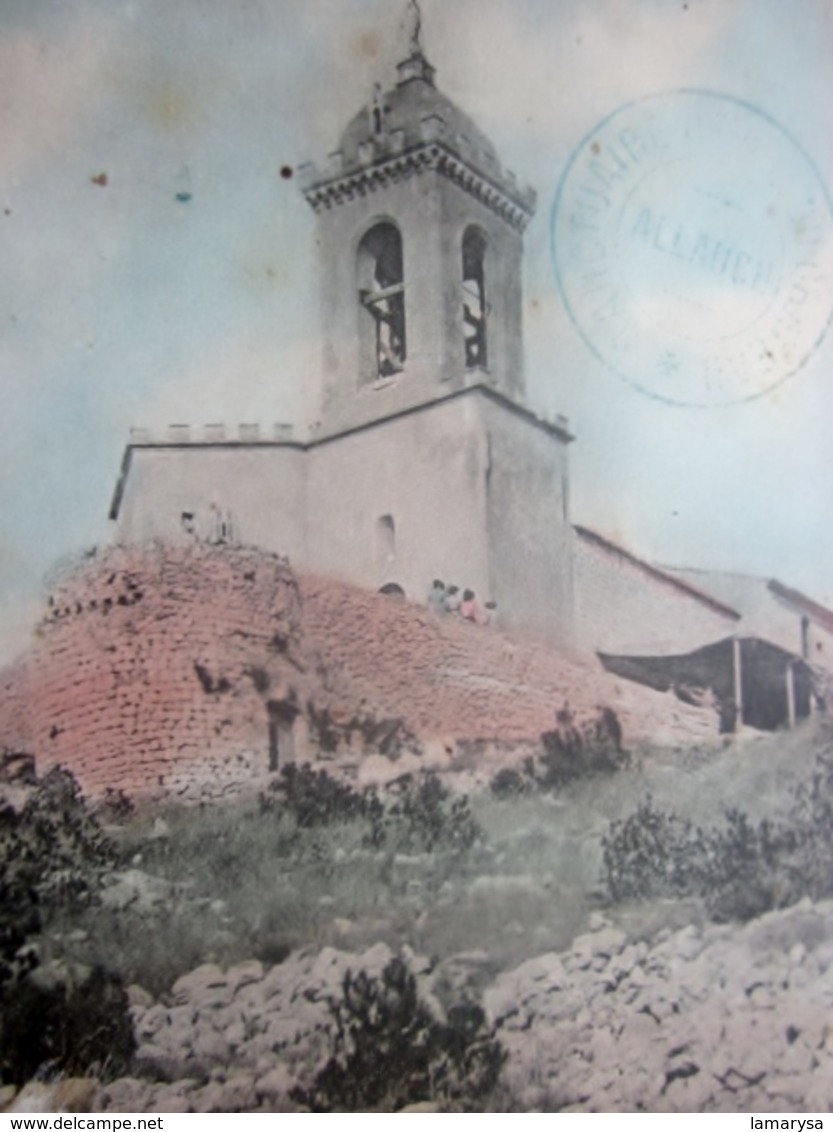 CPA 1909 ALLAUCH NOTRE DAME DU CHÂTEAU-COLORISÉE Carte Postale France[13] Bouches-du-Rhône à Allauch SOUVENIR PÈLERINAGE