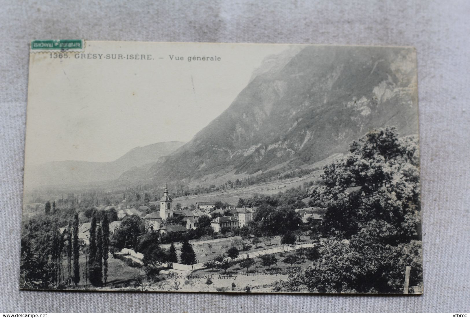 Cpa 1909, Gresy sur Isère, vue générale, Savoie 73