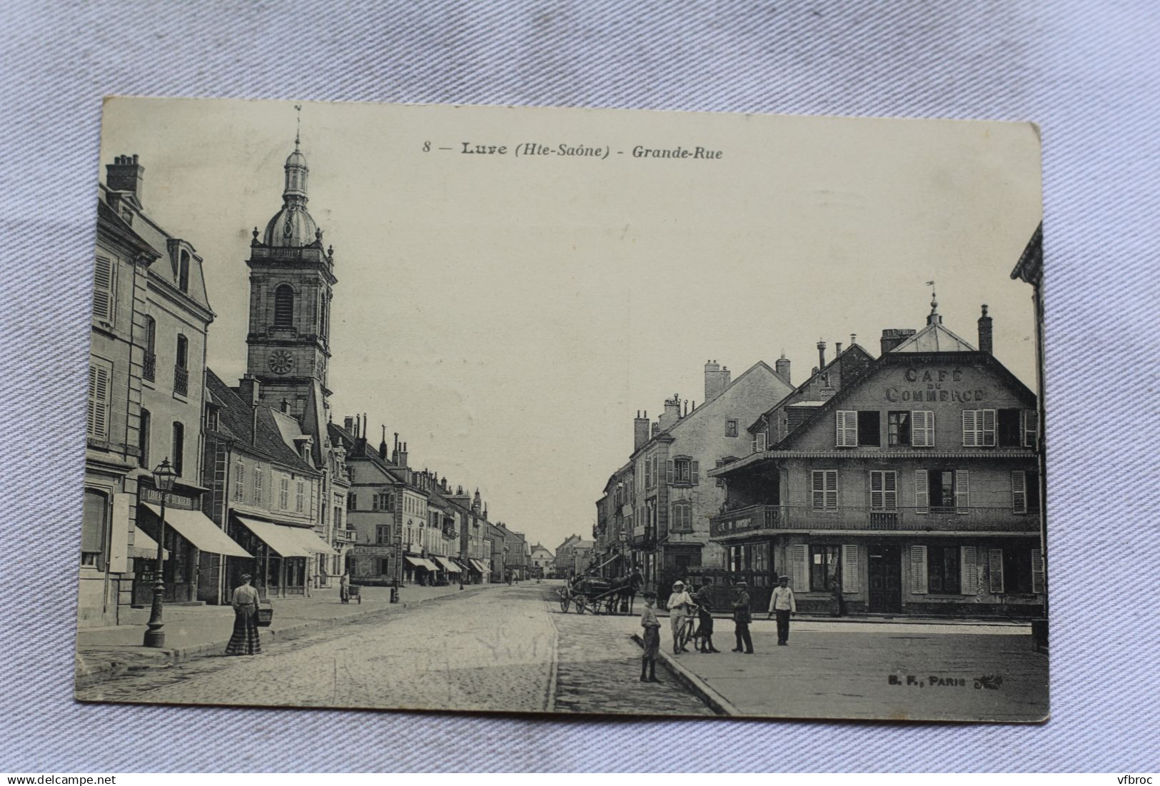 Cpa 1909, Lure, Grande rue, Haute Saône 70