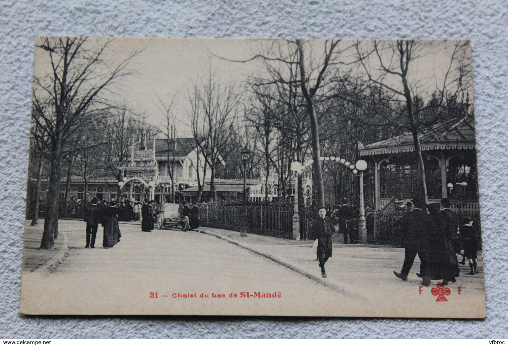 Cpa 1909, Saint Mandé, Chalet du lac de saint Mandé, Val de Marne 94