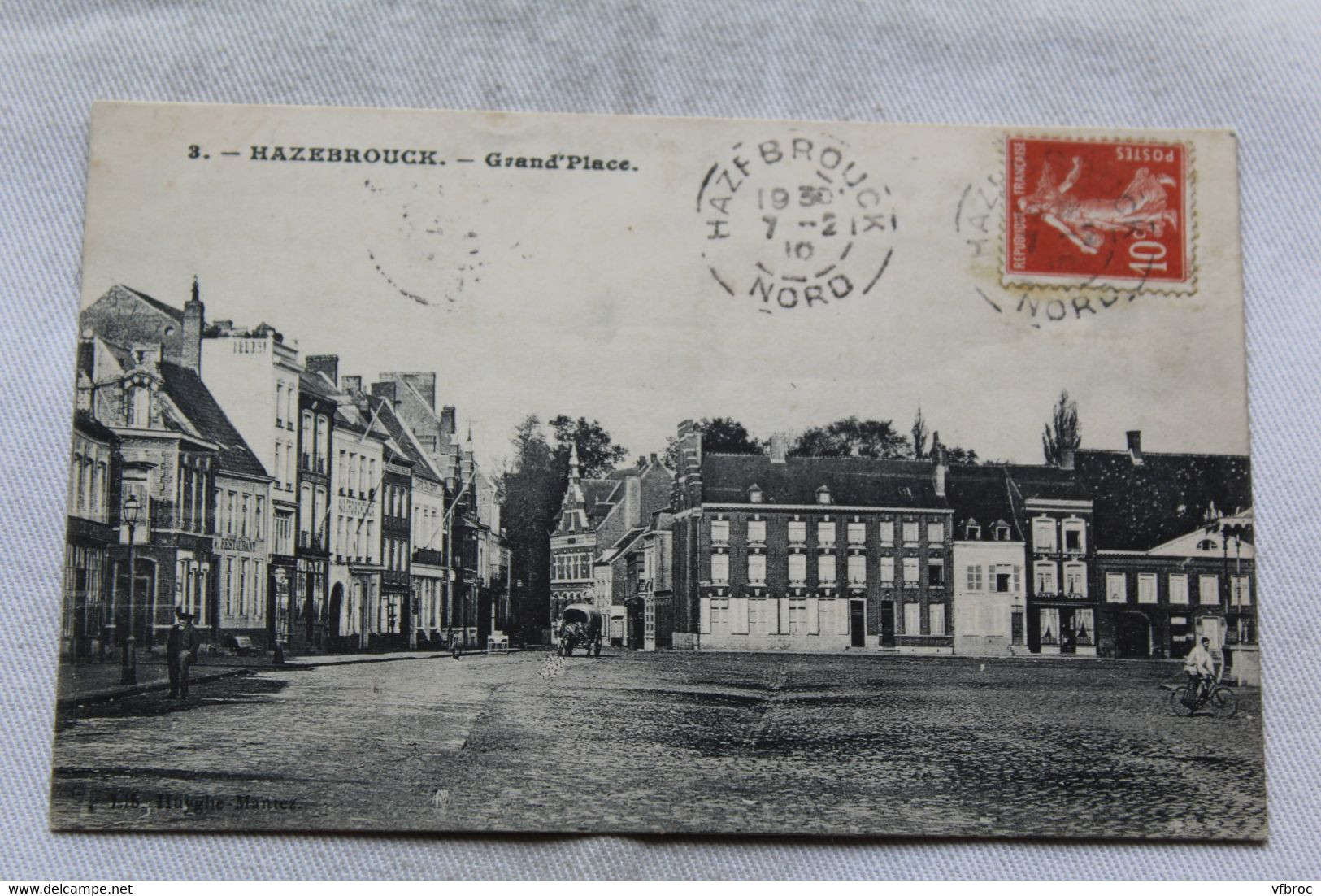 Cpa 1910, Hazebrouck, grand' place, Nord 59