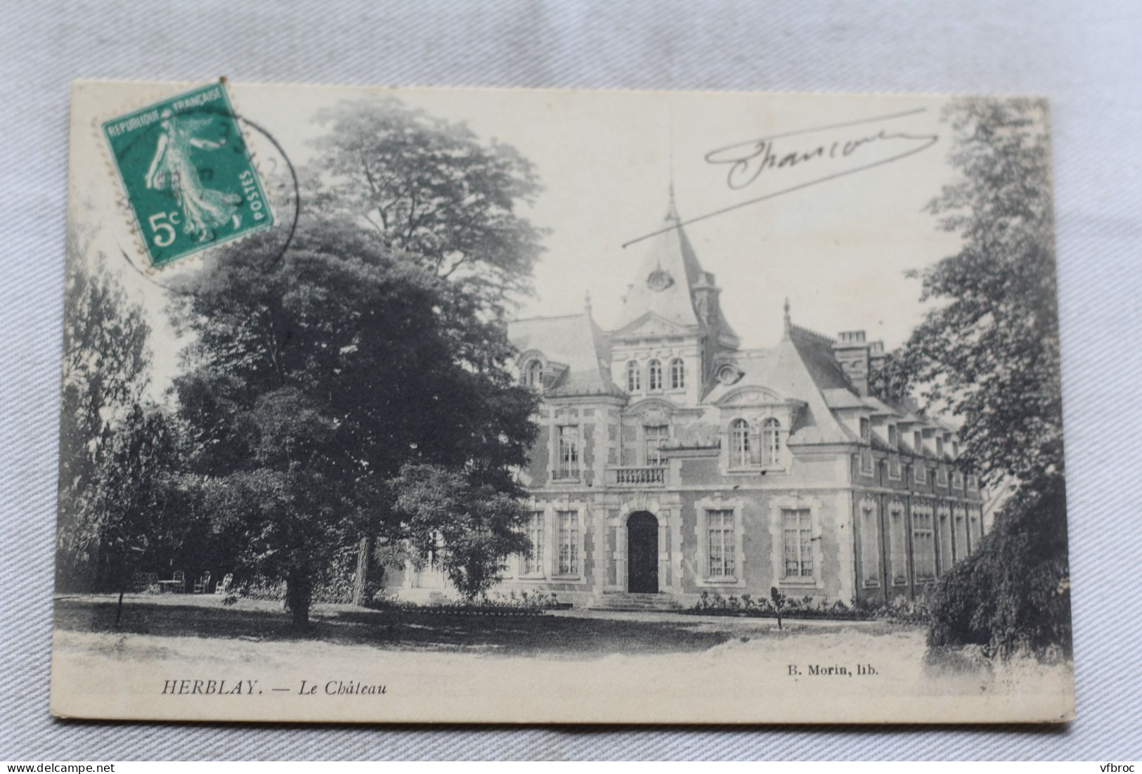 Cpa 1910, Herblay, le château, Val d'Oise 95