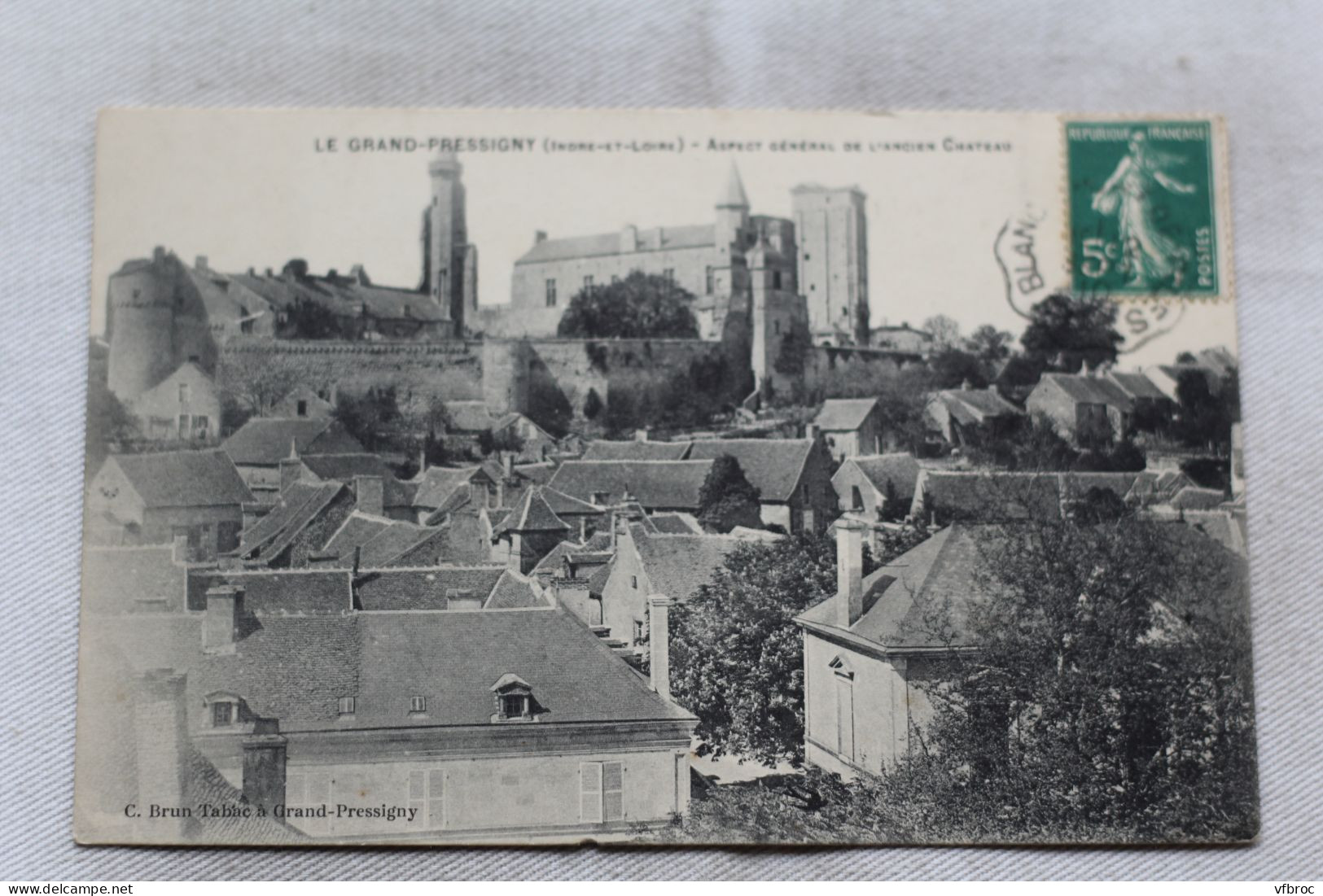 Cpa 1910, Le Grand Pressigny, aspect général de l'ancien château, Indre et Loire 37