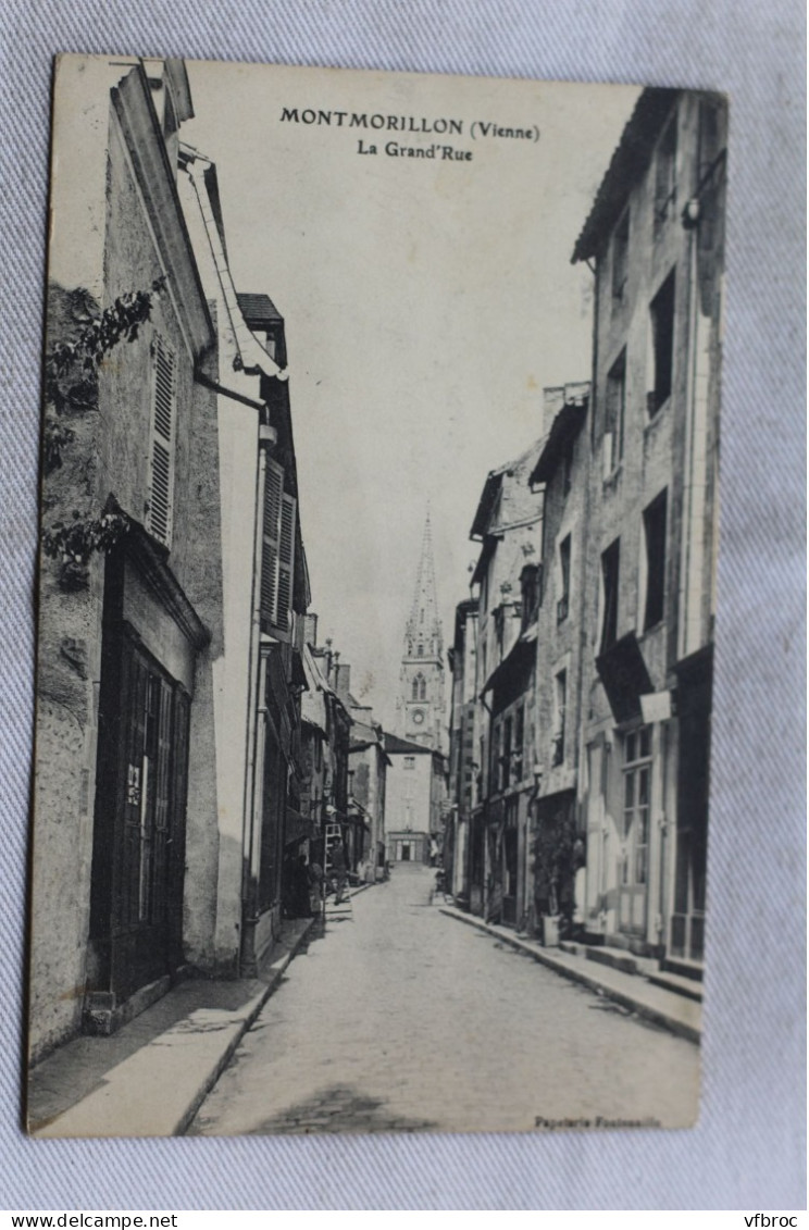 Cpa 1910, Montmorillon, la Grand' rue, Vienne 86