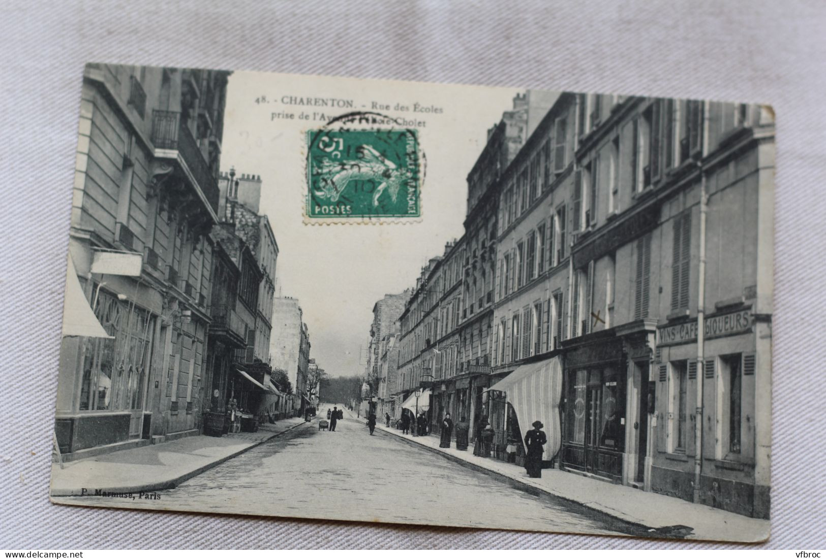 Cpa 1910, Valenton, rue des écoles prise de l'avenue P. Cholet, Val de Marne 94