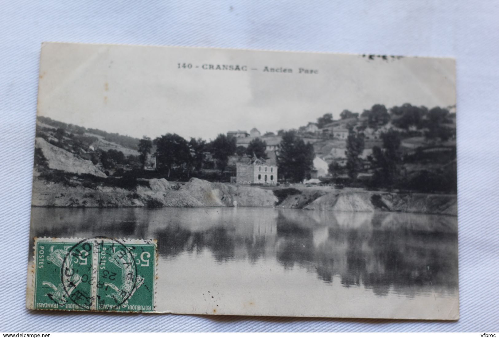 Cpa 1911, Cransac, ancien parc, Aveyron 12