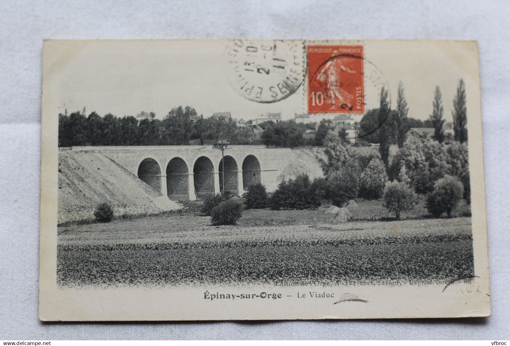 Cpa 1911, Epinay sur Orge, le viaduc, Essonne 91