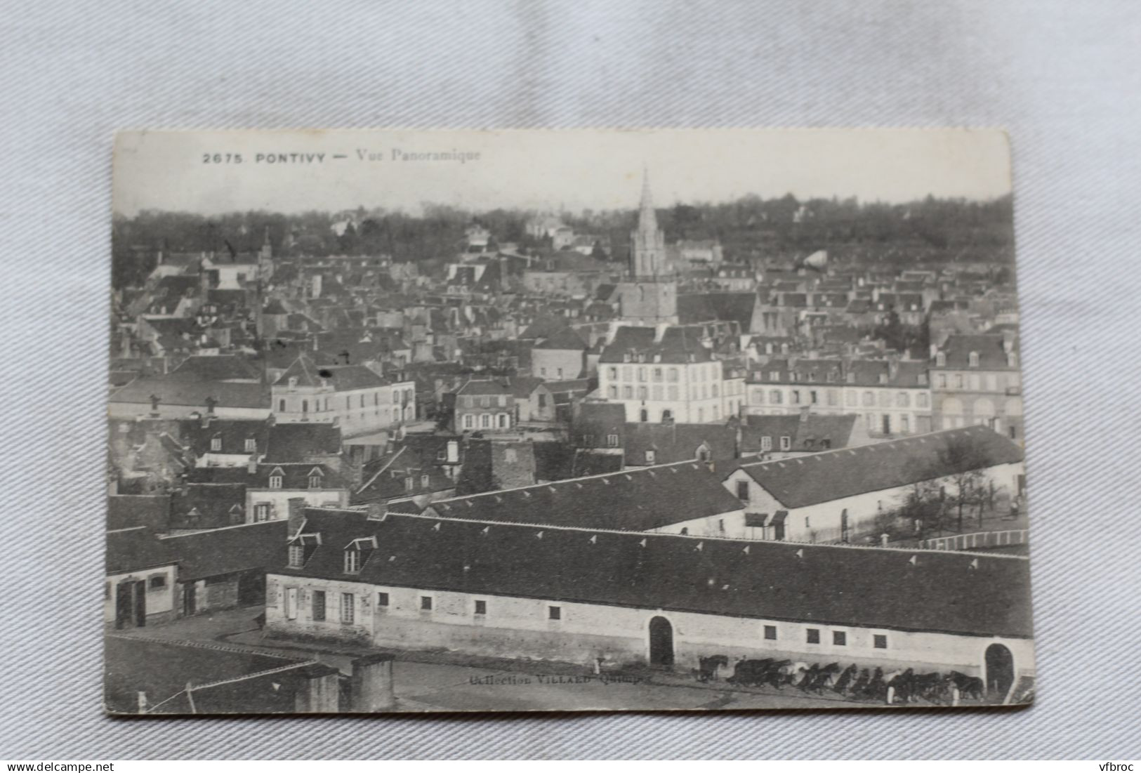 Cpa 1911, Pontivy, vue panoramique, Morbihan 56
