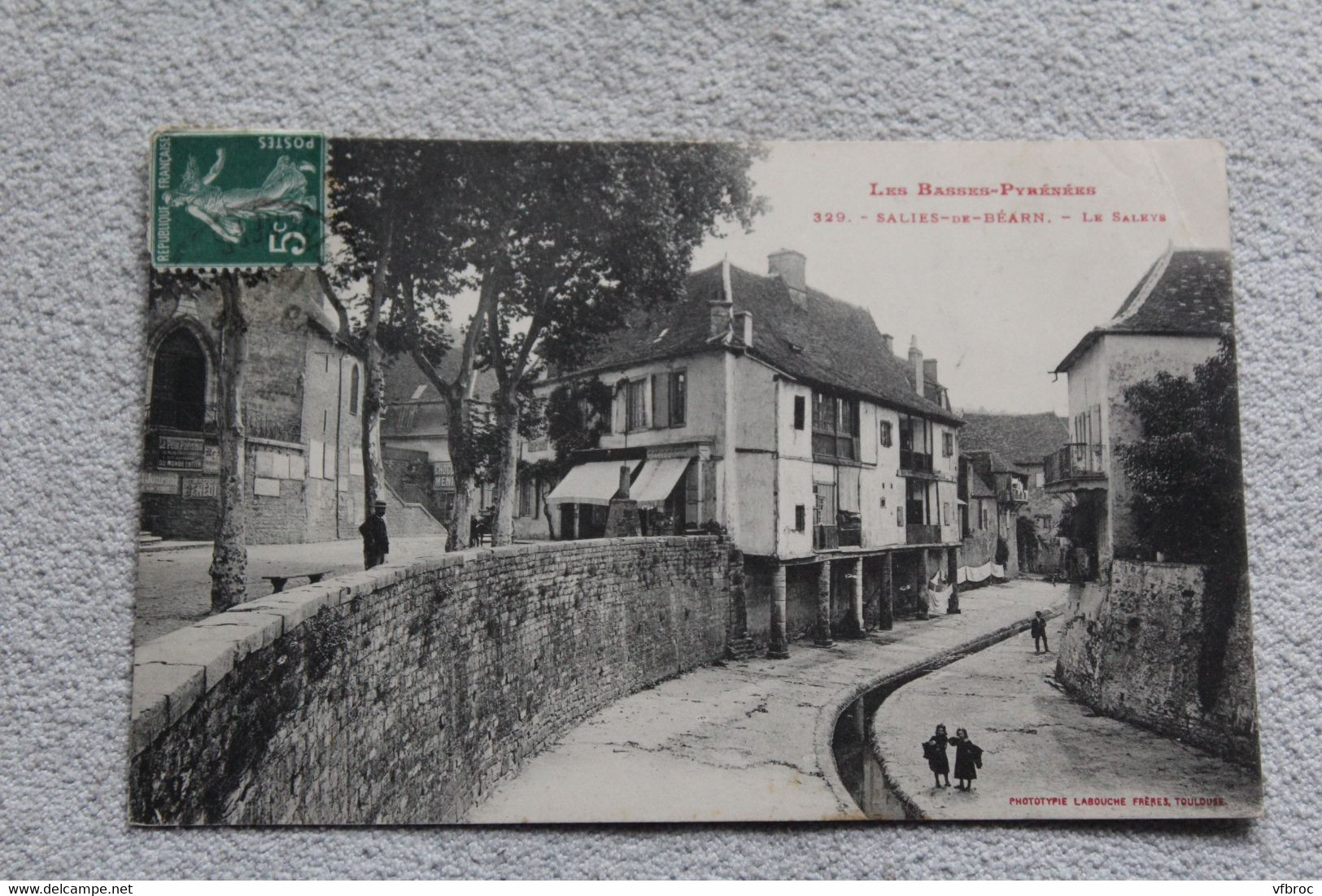 Cpa 1911, Salies de Béarn, le Saleys, Pyrénées atlantiques 64